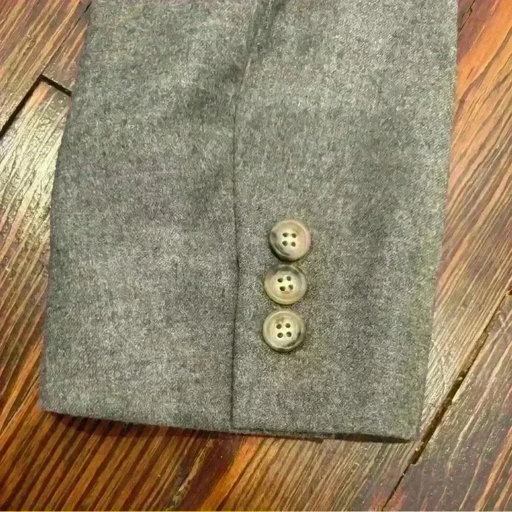 michael kors womens 100% wool blazer made in italy Gray Sz 8
